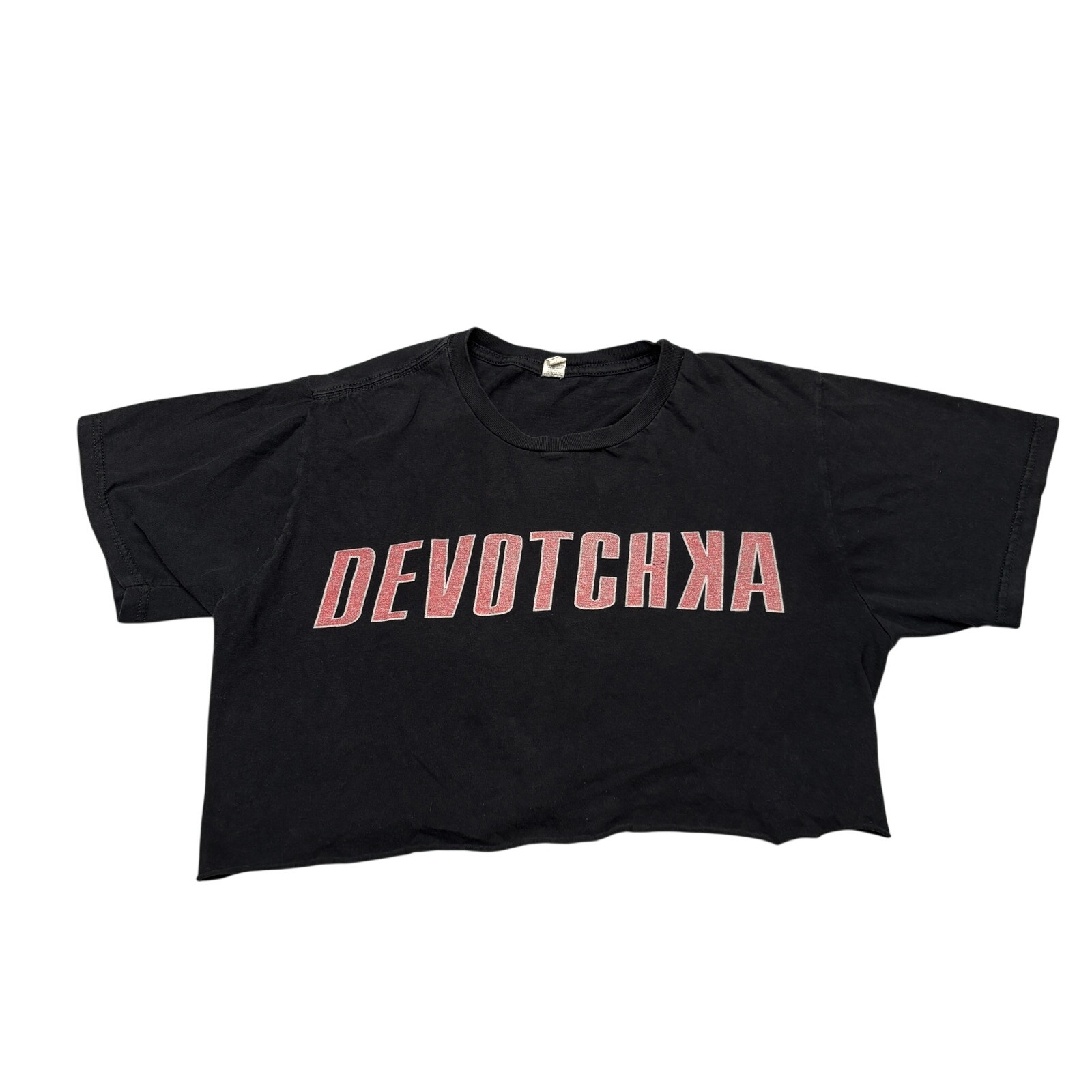 Devotchka Band Cropped Short Sleeve T Shirt Women's Medium Indie Rock